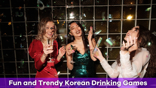 women playing korean drinking games